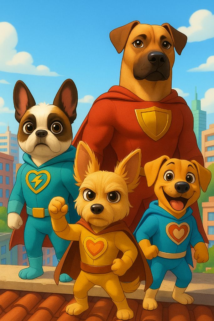 Superhéroes perritos
