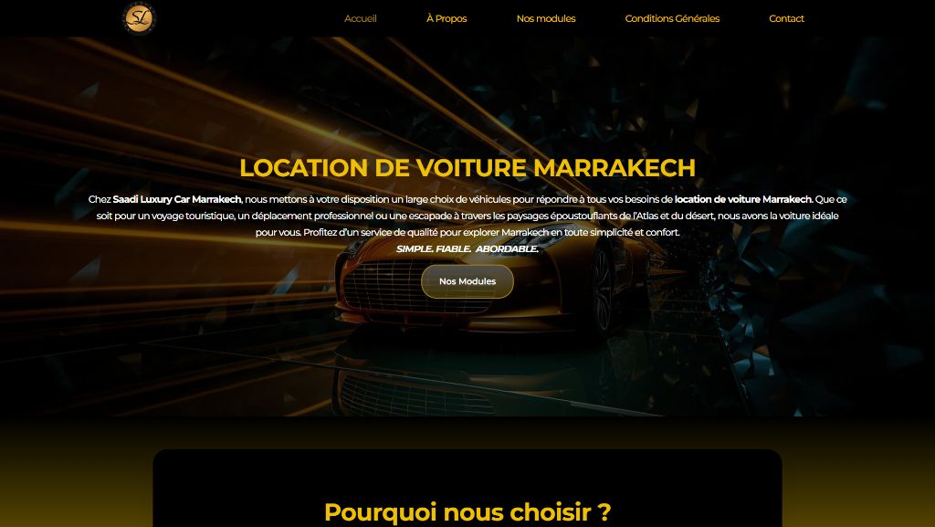 Saadi Luxury Car - Location de voiture Marrakech