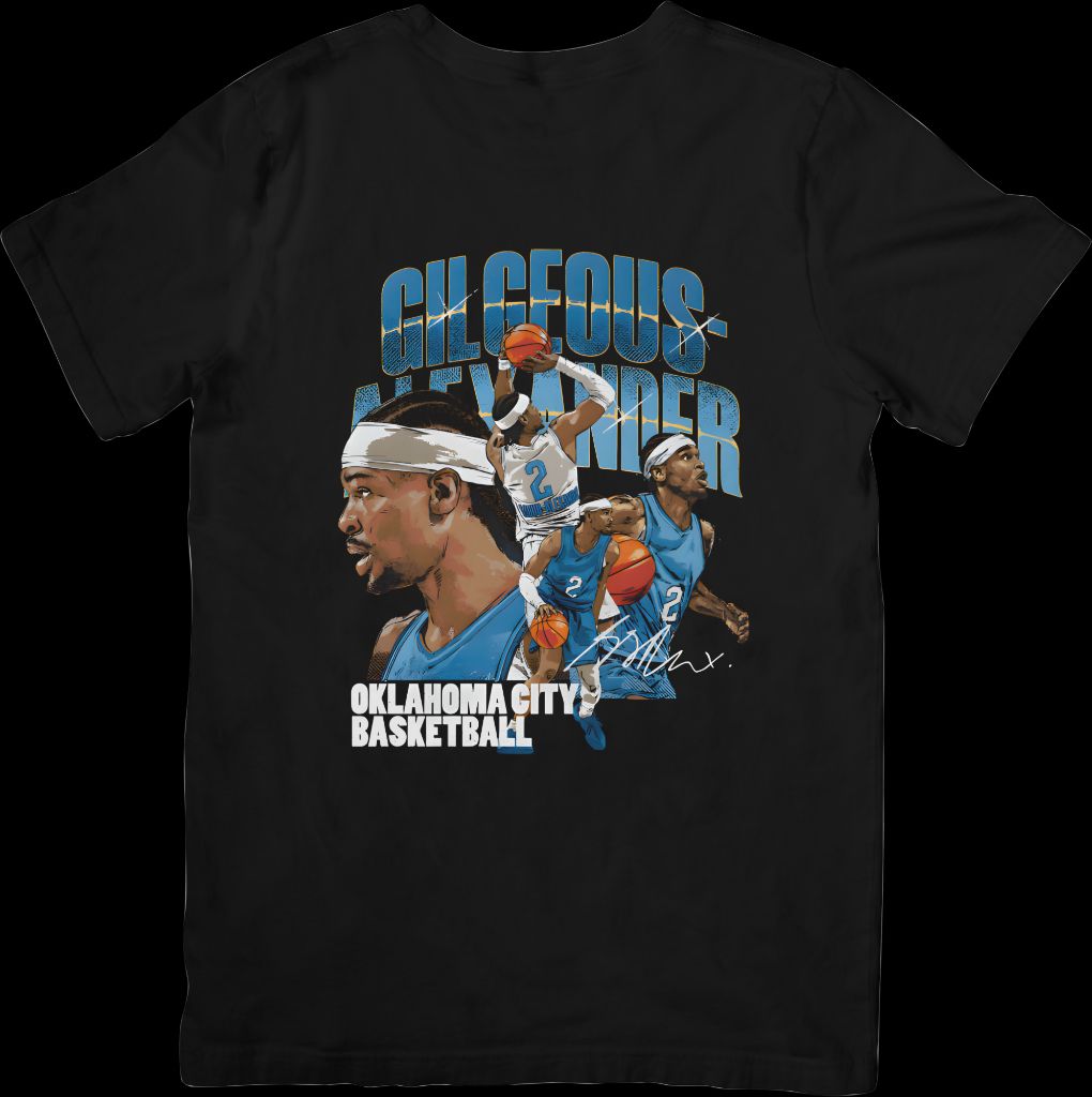 Shai Gilgeous Alexander Oklahoma City Basketball Collage