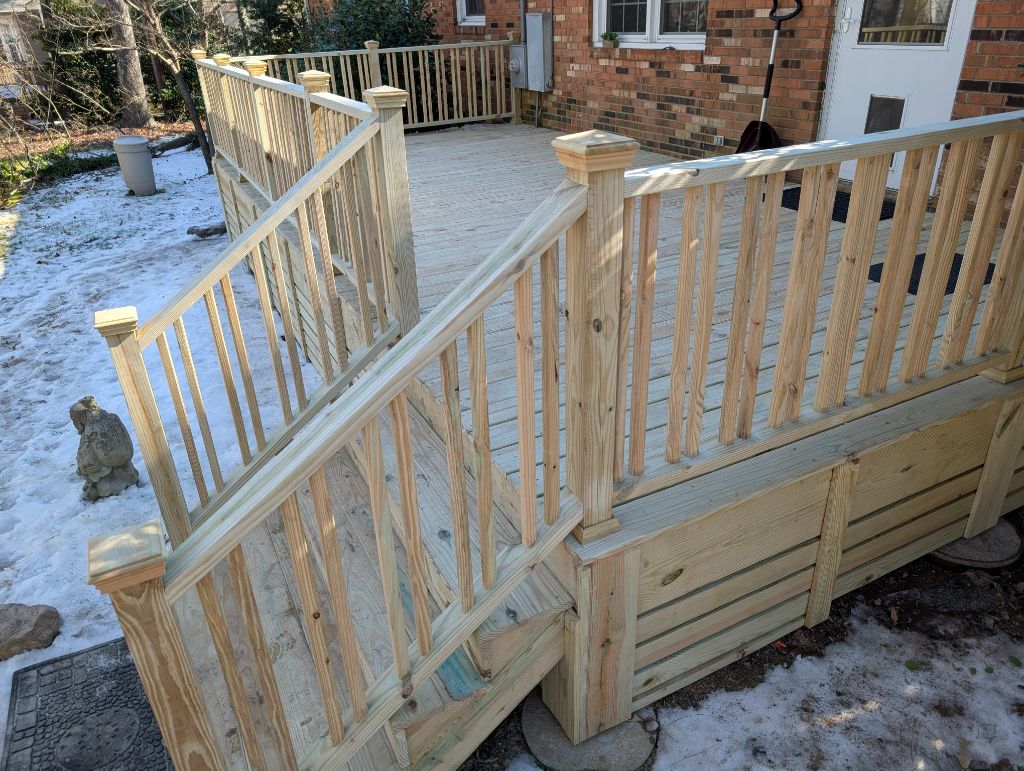 After deck restoration Durham