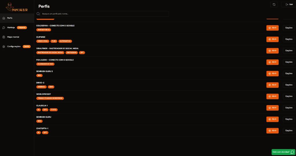 Perfil de Ferramentas 3