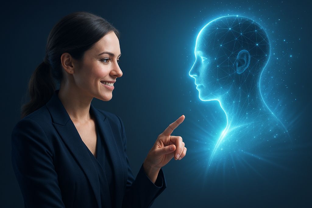 AI digital head profile