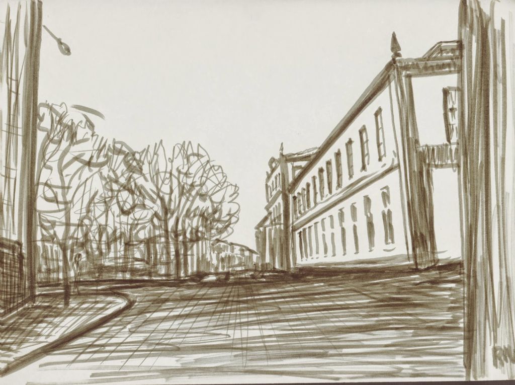 Desenho da Praça da República