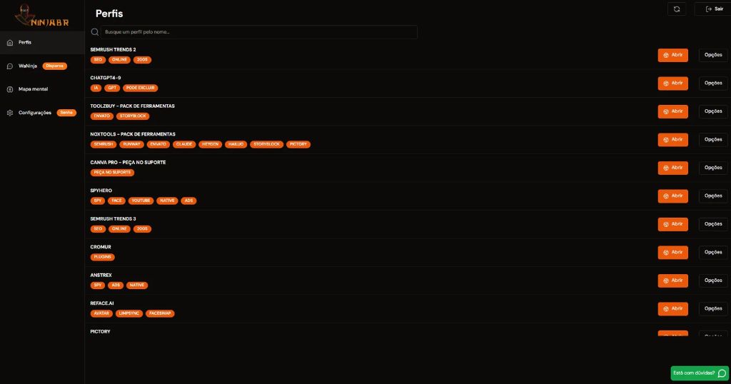 Perfil de Ferramentas 4