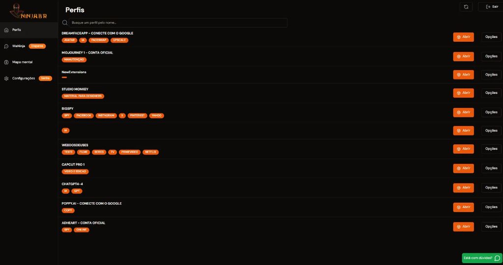Perfil de Ferramentas 10