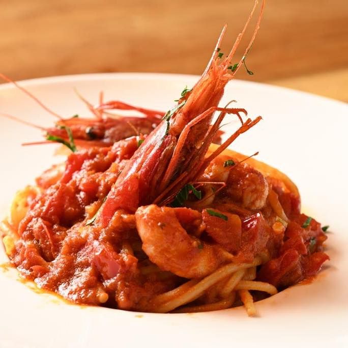 Red Prawn Pasta