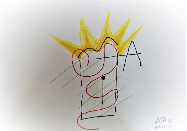 Desenho representando o Chakra do Coração