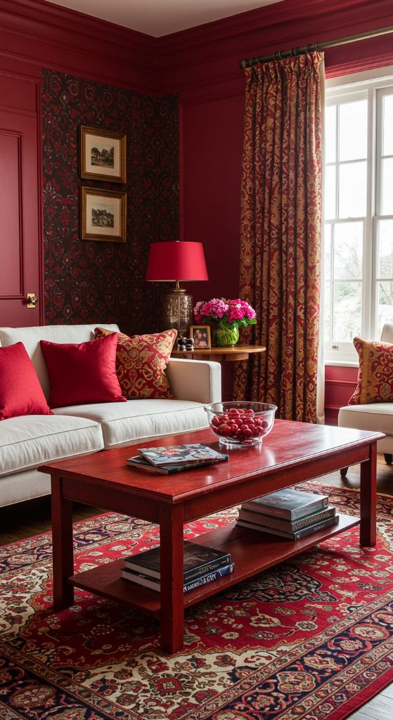 Eclectic Red Room