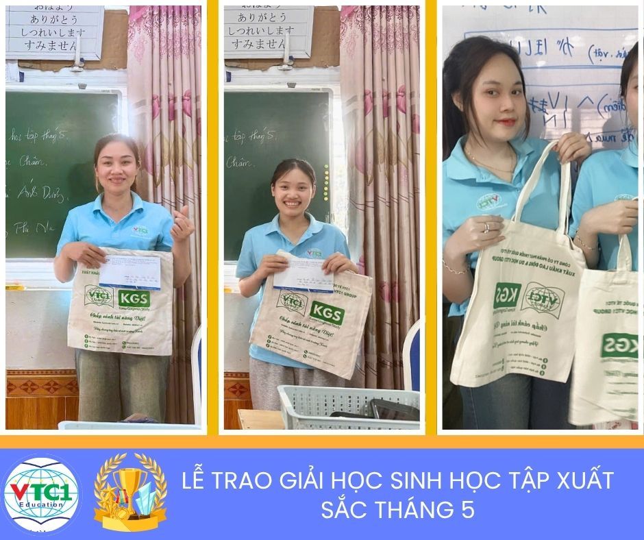 Học sinh nhận giải thưởng
