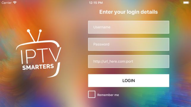 Interface de connexion OTT Premium