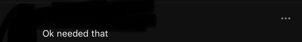 Ok needed that