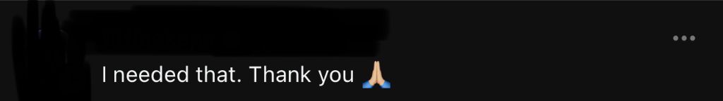 I needed that. Thank you