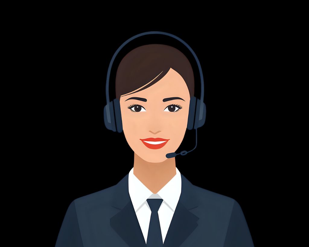 고객센터 상담원 일러스트