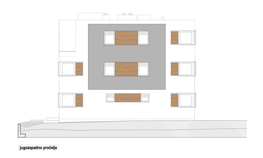 Jugozapadno pročelje