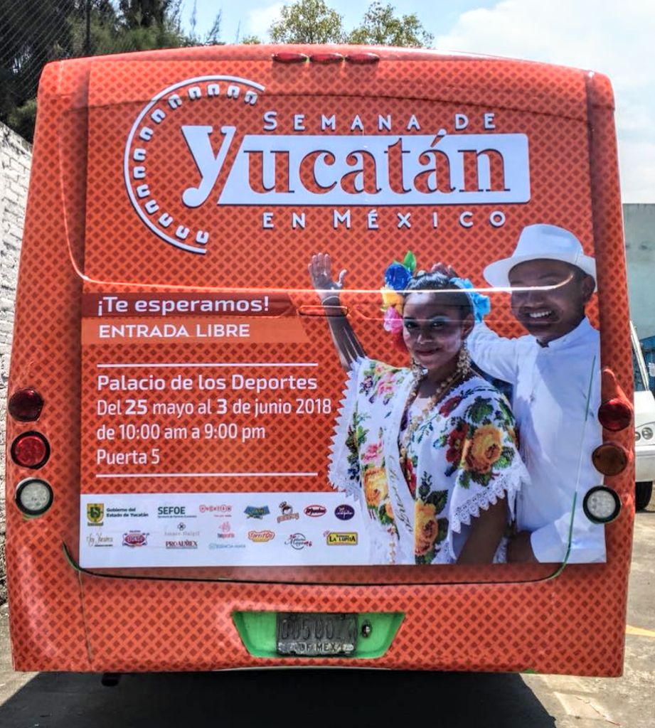 Autobús Naranja - Campaña Semana de Yucatán