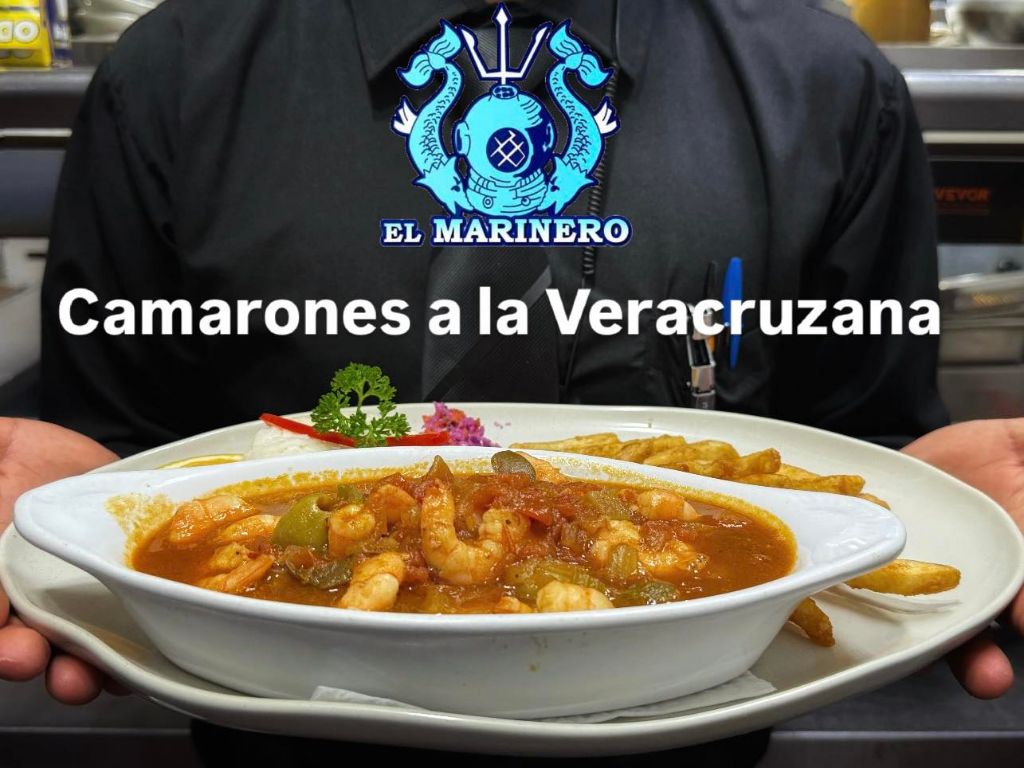 Camarones a la Veracruzana - Mariscos El Marinero