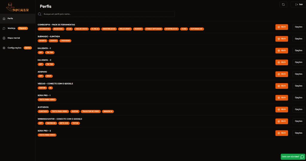 Perfil de Ferramentas 2